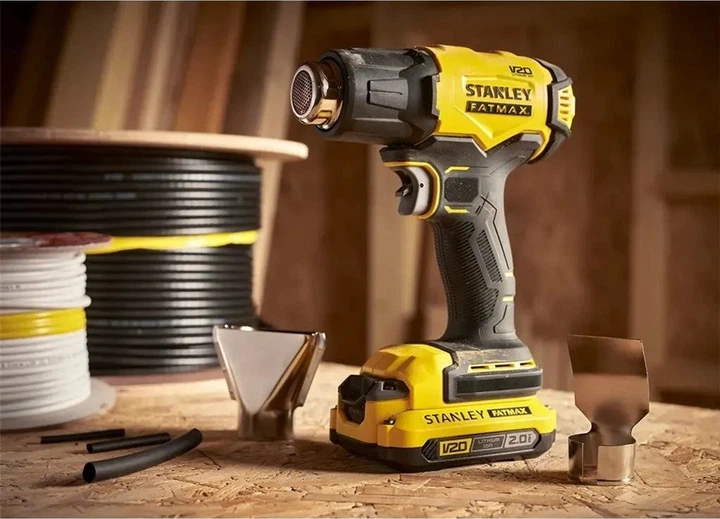 Будівельний фен Stanley FATMAX акумуляторний SFMCE530B (5035048730720) - Фото 2 Будівельний фен Stanley FATMAX акумуляторний SFMCE530B (5035048730720) - зображення 2