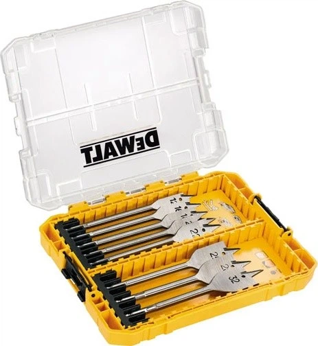 Zestaw wierteł łopatkowych DeWalt do drewna w pudełku 8 szt (5054905247027) - Zdjęcie 1 Zestaw wierteł łopatkowych DeWalt do drewna w pudełku 8 szt (5054905247027) - obraz 1