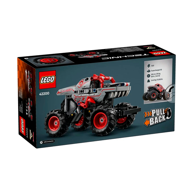 Конструктор LEGO Technic Monster Jam ThunderROARus Pull-Back 232 детали (42200) - изображение 2