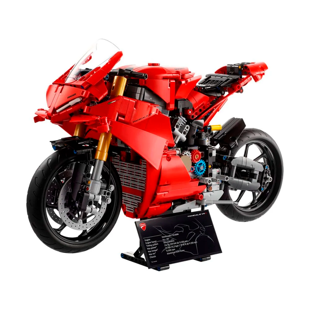 Конструктор LEGO Technic Мотоцикл Ducati Panigale V4 S 1603 детали (42202) - изображение 3