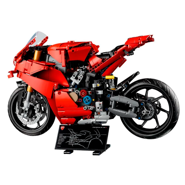 Конструктор LEGO Technic Мотоцикл Ducati Panigale V4 S 1603 детали (42202) - изображение 4