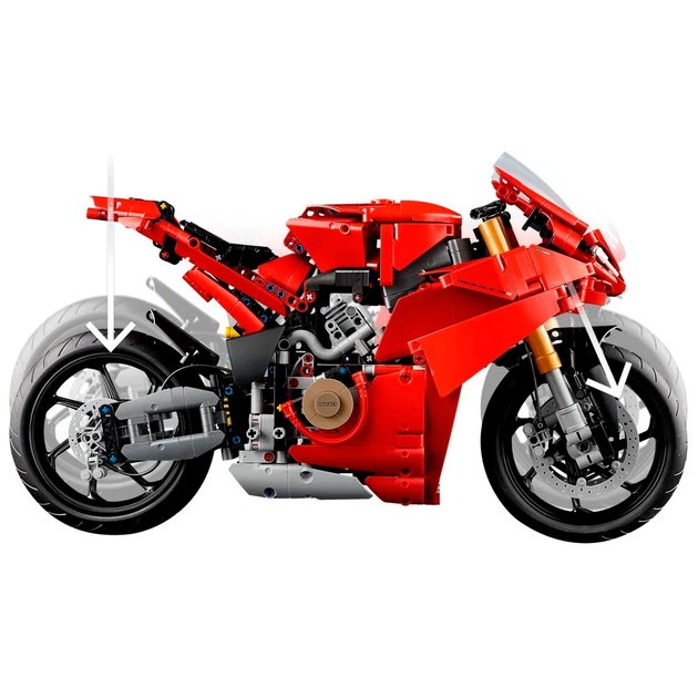 Конструктор LEGO Technic Мотоцикл Ducati Panigale V4 S 1603 детали (42202) - изображение 5