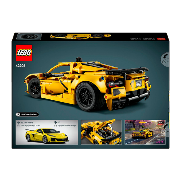 Конструктор LEGO Technic Chevrolet Corvette Stingray 732 детали (42205) - Фото 2 Конструктор LEGO Technic Chevrolet Corvette Stingray 732 детали (42205) - изображение 2