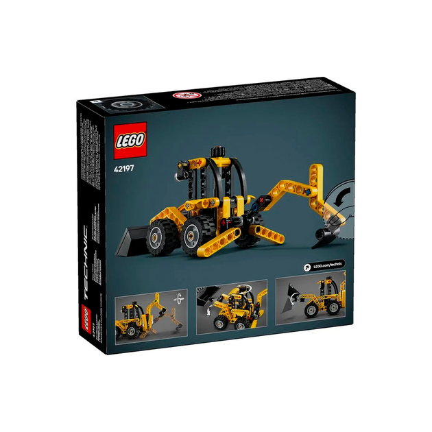 Конструктор LEGO Technic Экскаватор-погрузчик 104 детали (42197) - Фото 2 Конструктор LEGO Technic Экскаватор-погрузчик 104 детали (42197) - изображение 2
