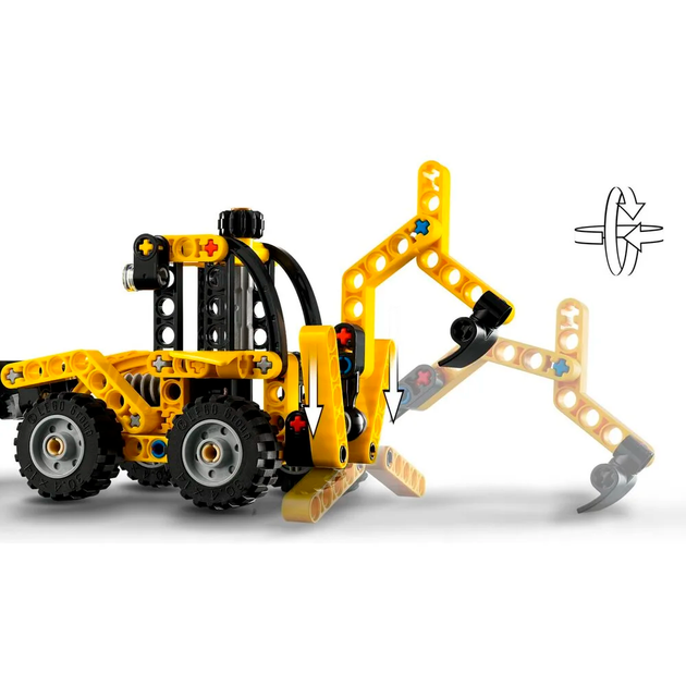Конструктор LEGO Technic Экскаватор-погрузчик 104 детали (42197) - Фото 7 Конструктор LEGO Technic Экскаватор-погрузчик 104 детали (42197) - изображение 7