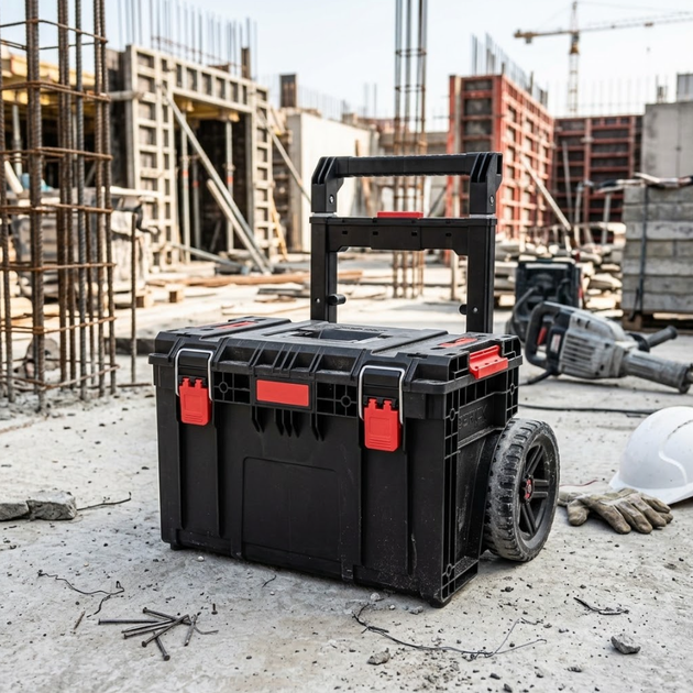 Мобильные ящики для инструментов Qbrick System PRIME Cart на колесах 37 л на колесах - Фото 10 Мобильные ящики для инструментов Qbrick System PRIME Cart на колесах 37 л на колесах - изображение 10