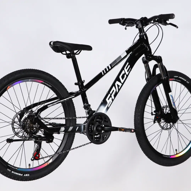 Велосипед AL 24" SPACE MERCURY DD FR рама-11"черно-белый 2026 - Фото 5 Велосипед AL 24" SPACE MERCURY DD FR рама-11"черно-белый 2026 - изображение 5