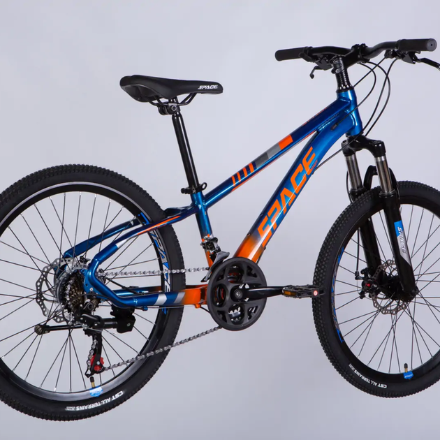 Велосипед AL 24" SPACE MERCURY DD FR рама-11" сине-оранжевый 2026 - Фото 3 Велосипед AL 24" SPACE MERCURY DD FR рама-11" сине-оранжевый 2026 - изображение 3
