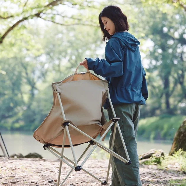 Стілець складаний Naturehike Stellaluna T01 CNH23JU13002, L, бежевий (FNR_6975641883166) - изображение 9
