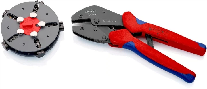 Кліщі обтискні з барабанним магазином та 5 матрицями KNIPEX MultiCrimp (97 33 02) - изображение 4