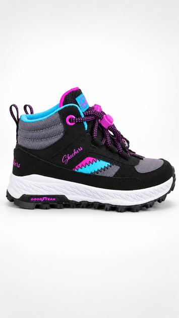 Ботинки для девочки Skechers Fuse Tread CH99 Goodyear черные 27,5 (2021659031907) 17,5 см - Фото 8 Ботинки для девочки Skechers Fuse Tread CH99 Goodyear черные 27,5 (2021659031907) 17,5 см - изображение 8