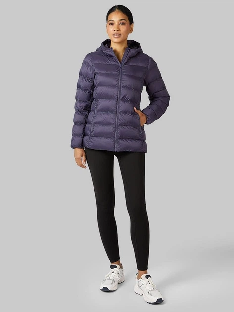 Куртка демисезонная короткая с капюшоном женская 32 Degrees Women's Lightweight Packable Hooded Jacket L0A54(Graystone) XL Гранитово-серая (198384153150) - Фото 3 Куртка демисезонная короткая с капюшоном женская 32 Degrees Women's Lightweight Packable Hooded Jacket L0A54(Graystone) XL Гранитово-серая (198384153150) - изображение 3