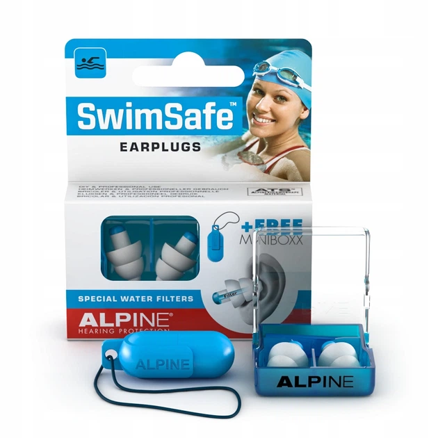 Беруши для плавания Alpine SwimSafe M с акустическими фильтрами - Фото 6 Беруши для плавания Alpine SwimSafe M с акустическими фильтрами - изображение 6
