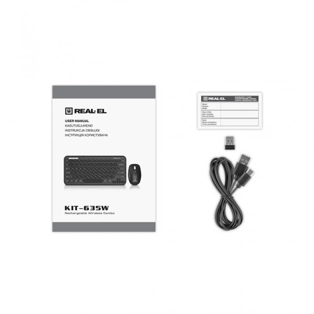 Комплект REAL-EL KIT-635W Wireless/Bluetooth Black (EL123100057) (24071) - изображение 9