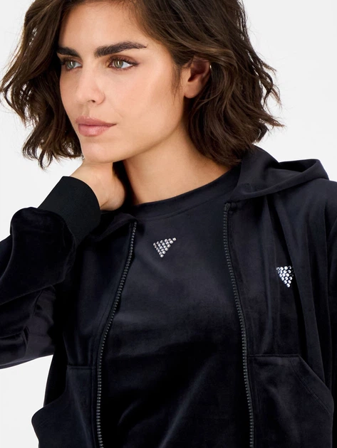 Спортивная кофта женская Guess 138981085 M Черная (1162731704) - Фото 3 Спортивная кофта женская Guess 138981085 M Черная (1162731704) - изображение 3