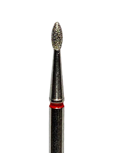 Алмазна фреза(бор) полумʼя червона 1,8x4,2mm - изображение 2