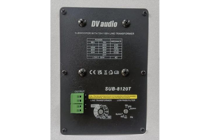 Пасивний сабвуфер DV audio SUB-8120TW, 120 Вт - изображение 3