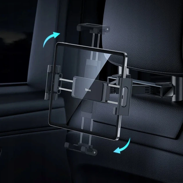 Автодержатель Baseus JoyRide Pro для планшета на подголовник черный - Фото 6 Автодержатель Baseus JoyRide Pro для планшета на подголовник черный - изображение 6