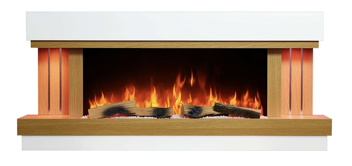 Электрокамин ArtiFlame Sogne AF52 2000 Вт до 30 м² с 3D-эффектом пламени Wi-Fi и пультом Настенный обогреватель с цифровым термостатом декоративными поленьями и камнями - изображение 2