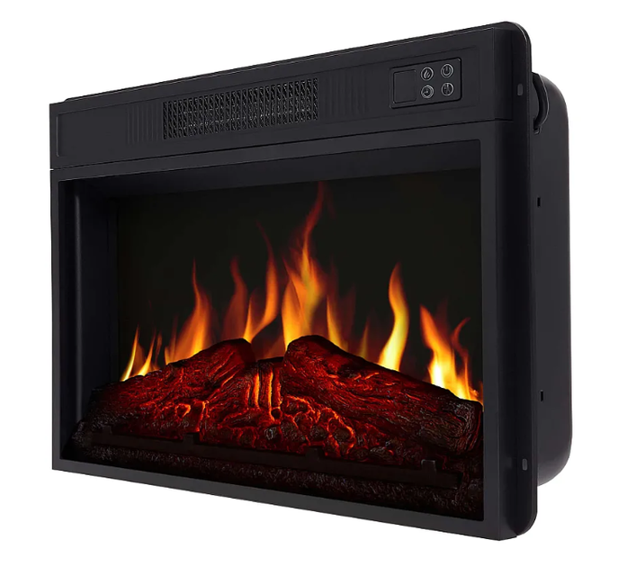 Электрический камин с обогревом до 30 м² ArtiFlame Встраиваемый электрокамин со звуком горения огня эффектом пламени пультом 1800 Вт - изображение 4