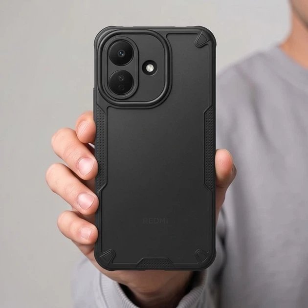 Чехол Tech-Protect Rugged Shield для Xiaomi Redmi Note 17 Pro 5G Matte Black (5906302343553) - Фото 5 Чехол Tech-Protect Rugged Shield для Xiaomi Redmi Note 17 Pro 5G Matte Black (5906302343553) - изображение 5