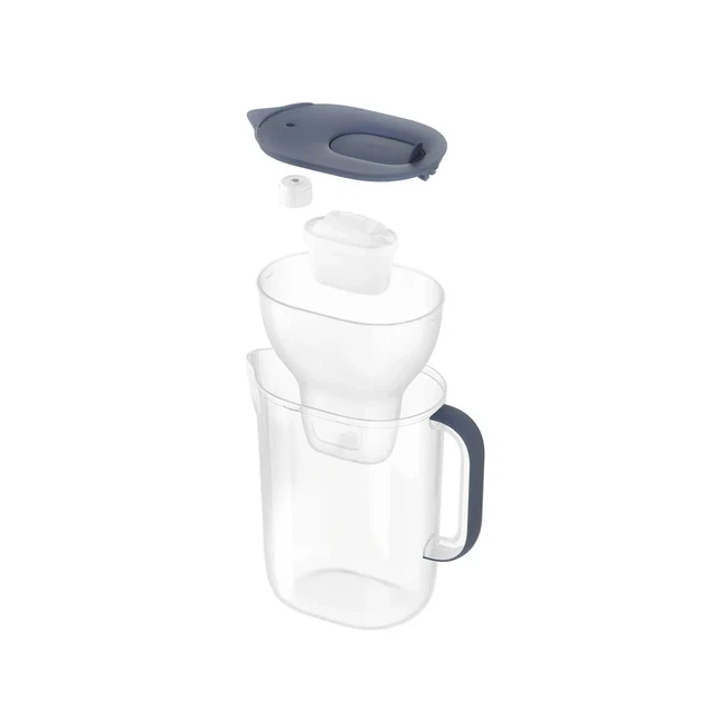 Фільтр-глечик Brita Style Essential XL Mxpro сіро-блакитний + 3 картриджа (1061060) - Фото 3 Фільтр-глечик Brita Style Essential XL Mxpro сіро-блакитний + 3 картриджа (1061060) - зображення 3