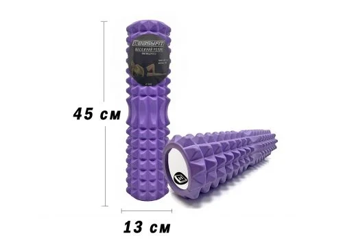 Масажний ролик EasyFit Grid Roller v.2.2 45 см фіолетовий - Фото 1 Масажний ролик EasyFit Grid Roller v.2.2 45 см фіолетовий - зображення 1