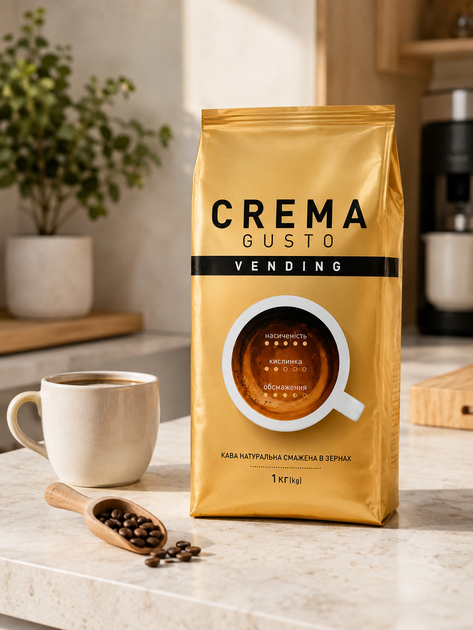 Кофе в зернах Ambassador Vending Crema Gusto 1 кг - Фото 2 Кофе в зернах Ambassador Vending Crema Gusto 1 кг - изображение 2