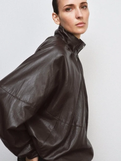 Бомбер куртка з еко шкіри розмір M Zara 2969/241/832 - Фото 6 Бомбер куртка з еко шкіри розмір M Zara 2969/241/832 - изображение 6