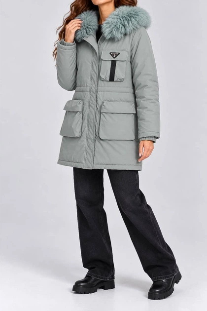 Куртка AGER M Светло-оливковый 129R8527 - изображение 3