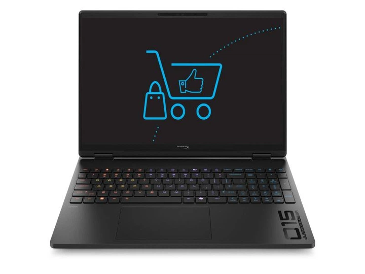Ноутбук HP HyperX OMEN 15 (DP6U0EA), Intel Core Ultra 7 356H / 15.3" / 180 Гц / RAM 16 ГБ DDR5 / SSD 512 ГБ / Intel Graphics + RTX 5060 / Без ОС / Чорний - Фото 1 Ноутбук HP HyperX OMEN 15 (DP6U0EA), Intel Core Ultra 7 356H / 15.3" / 180 Гц / RAM 16 ГБ DDR5 / SSD 512 ГБ / Intel Graphics + RTX 5060 / Без ОС / Чорний - изображение 1