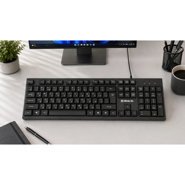 Клавиатура REAL-EL RK-510 USB Black (EL123100053) - изображение 9