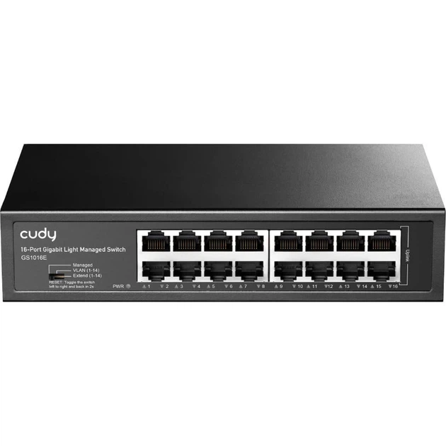 Коммутатор Cudy GS1016E 16-Port Gigabit Easy-Managed Switch (GS1016E) - Фото 2 Коммутатор Cudy GS1016E 16-Port Gigabit Easy-Managed Switch (GS1016E) - изображение 2