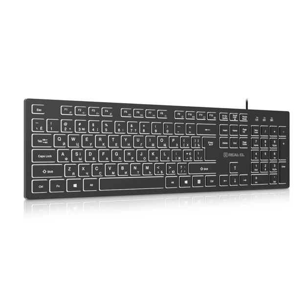 Клавиатура REAL-EL RK-7050 USB Black (EL123100054) - изображение 6