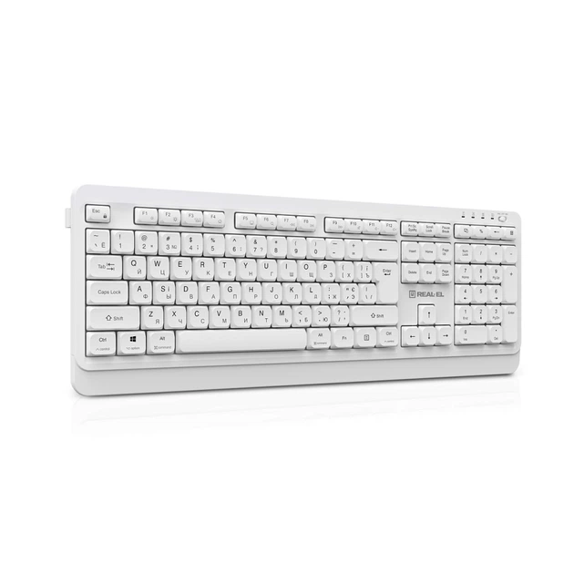 Клавиатура REAL-EL RK-761W Wireless White (EL123100059) - изображение 2
