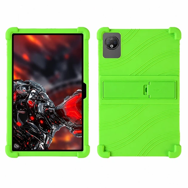 Детский чехол TPU Wave with Stand для Doogee V Pad с подставкой Lettuce - Фото 2 Детский чехол TPU Wave with Stand для Doogee V Pad с подставкой Lettuce - изображение 2