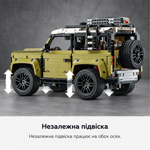 Конструктор Land Rover Defender 2573 детали, масштабная механическая модель автомобиля 42 см - изображение 7