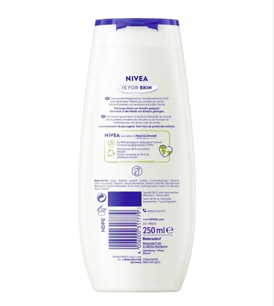 Гель для душа NIVEA Vanilla Pecan Praline (лимитированная серия), 250 мл - Фото 2 Гель для душа NIVEA Vanilla Pecan Praline (лимитированная серия), 250 мл - изображение 2
