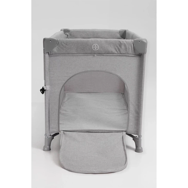 Детская кровать-манеж VELANO TINO Light Grey с вторым ярусом и пеленатором, приставная до 15 кг - изображение 5
