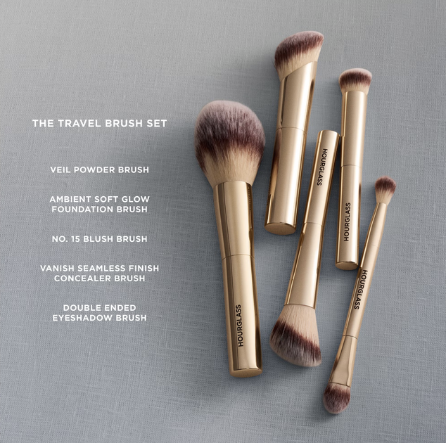 Набір пензлів для макіяжу Hourglass The Travel Brush Set 5 шт - зображення 3