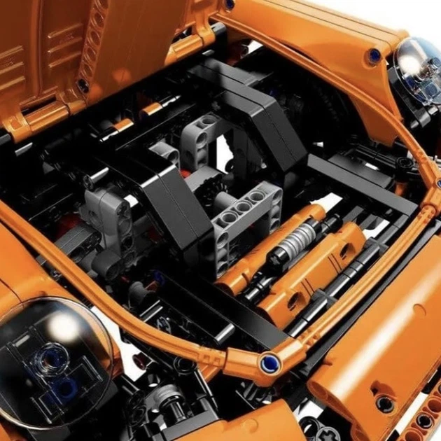 Конструктор Technic Porsche 911 GT3 RS Порше 911 оранжевый спорткар машина автомобиль Порш - изображение 9