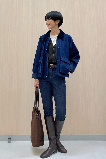 Джинси Uniqlo W26 Темний джинс (158578) - зображення 7