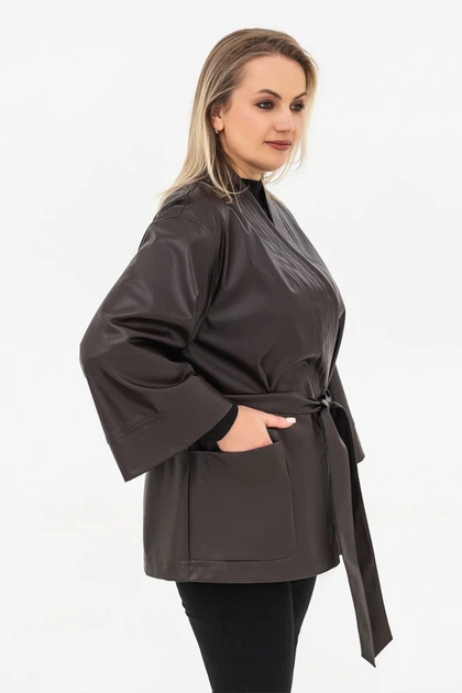 Кардиган Garne 46/48(L/XL) Темно-коричневый (158608) - Фото 4 Кардиган Garne 46/48(L/XL) Темно-коричневый (158608) - изображение 4