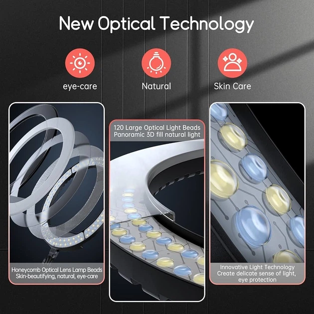 EOTO LIGHT 19” LED Ring Light со штативом и пультом (незначительные царапины) - Фото 6 EOTO LIGHT 19” LED Ring Light со штативом и пультом (незначительные царапины) - изображение 6