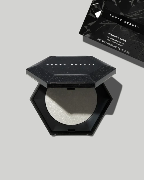 Хайлайтер FENTY BEAUTY "How Many Carats?! " Diamond Bomb All-Over Diamond Veil Midnight Diamonds Collection - Фото 1 Хайлайтер FENTY BEAUTY "How Many Carats?! " Diamond Bomb All-Over Diamond Veil Midnight Diamonds Collection - изображение 1