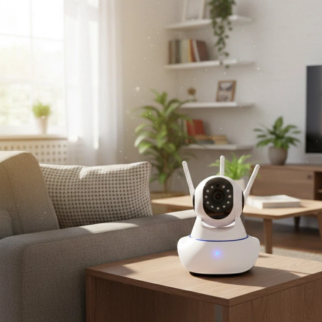 Беспроводная IP WiFi камера видеонаблюдения I-100AG, с ночным видением, датчиком движения и 3 антеннами - изображение 9