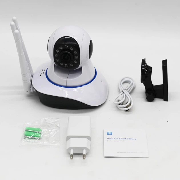 Беспроводная IP WiFi камера видеонаблюдения I-100AG, с ночным видением, датчиком движения и 3 антеннами - изображение 10