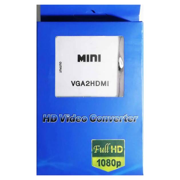 Конвертер с VGA на HDMI, со звуком и внешним питанием, 1080Р - Фото 10 Конвертер с VGA на HDMI, со звуком и внешним питанием, 1080Р - изображение 10