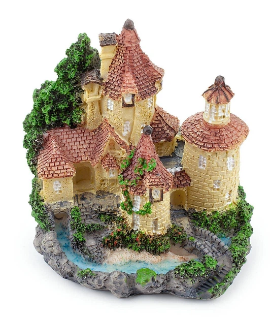 Декорация для аквариума, Happet, сказочный замок, полиэстер, 8x8x7.5 см (R013) - изображение 3