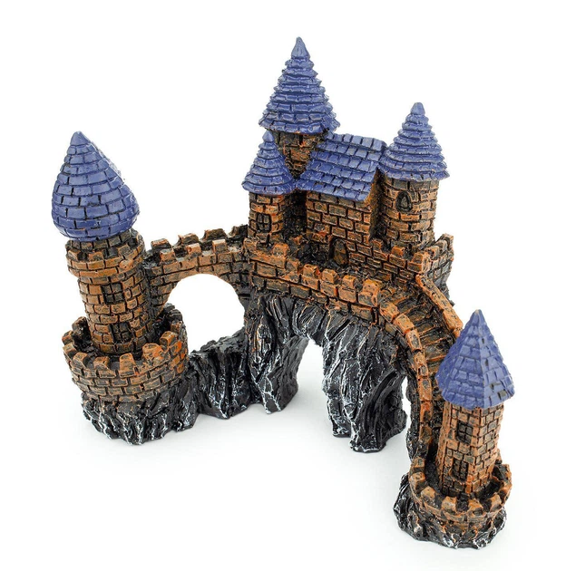 Декорация для аквариума, Happet, сказочный замок, полиэстер, 15x9x12.5 см (R006) - Фото 4 Декорация для аквариума, Happet, сказочный замок, полиэстер, 15x9x12.5 см (R006) - изображение 4